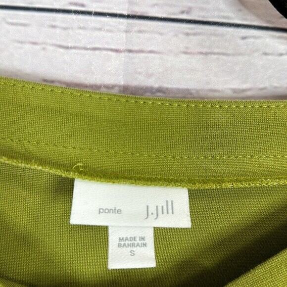 J Jill Top Shirt Womens Small Green Ponte Minimalist Tunic Oversized Boxy Casual - Picture 5 of 9